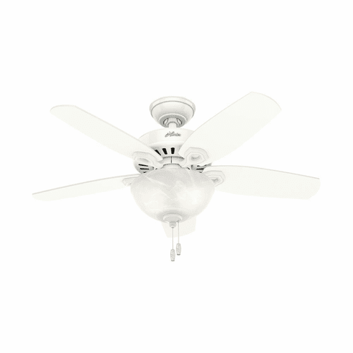 Hunter Builder 42" Ceiling Fan w/LED Light - Snow White - 52217