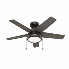 Hunter Burroughs 44" LED Ceiling Fan - Matte Black - 51385
