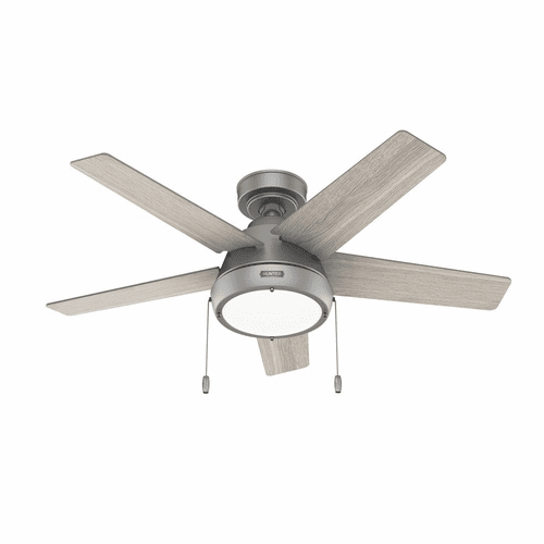Hunter Burroughs 44" LED Ceiling Fan - Matte Silver - 51384