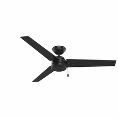 Hunter Cassius 52" Outdoor Ceiling Fan - Matte Black - 59264