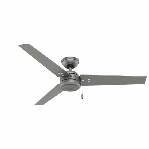 Hunter Cassius 52" Outdoor Ceiling Fan - Matte Silver - 59262