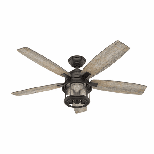 Hunter Coral 52" Outdoor Ceiling Fan w/LED Light - Noble Bronze - 59420