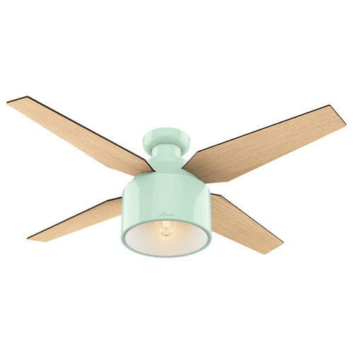 Hunter Cranbrook 52" Low Profile Ceiling Fan w/LED Light - Mint - 59260