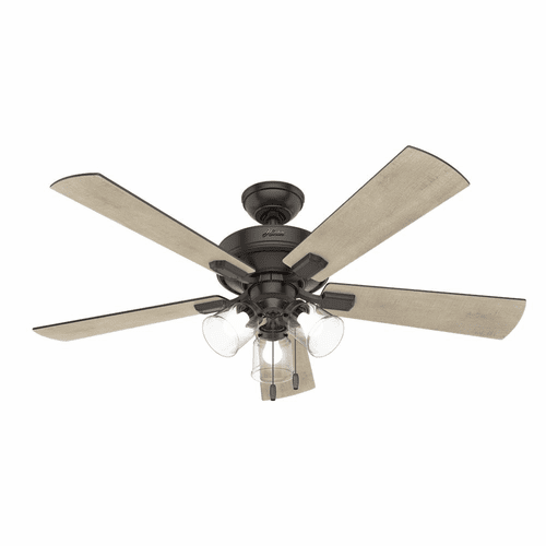 Hunter Crestfield 52" Ceiling Fan w/LED Light - Noble Bronze - 54205