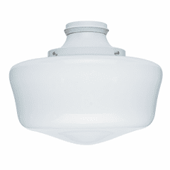 Hunter Damp-Rated Traditional Globe Light Kit - White - 99164