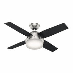 Hunter Dempsey 44" Ceiling Fan w/LED Light - Brushed Nickel - 59245