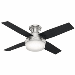 Hunter Dempsey 44" Low Profile Ceiling Fan w/LED Light - Brushed Nickel - 59243