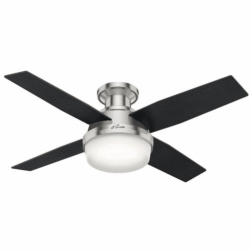 Hunter Dempsey 44" Low Profile Ceiling Fan w/LED Light - Brushed Nickel - 59243