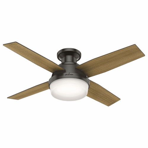Hunter Dempsey 44" Low Profile Ceiling Fan w/LED Light - Noble Bronze - 59445
