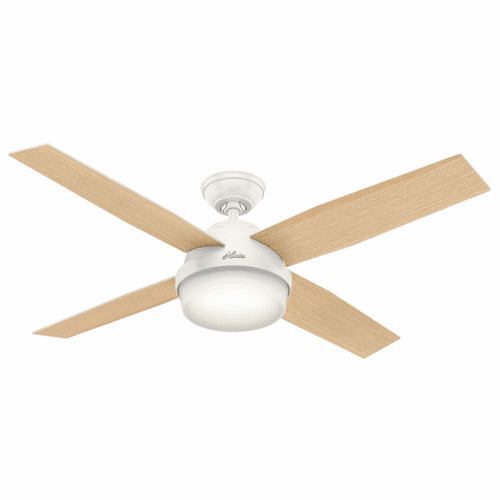 Hunter Dempsey 52" Ceiling Fan w/LED Light - Fresh White - 59217
