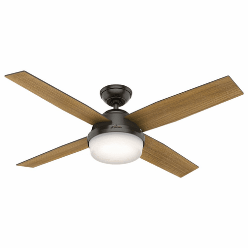 Hunter Dempsey 52" Ceiling Fan w/LED Light - Noble Bronze - 59446