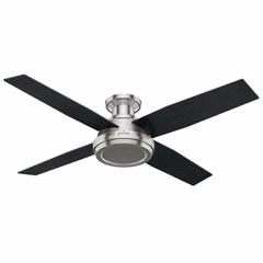 Hunter Dempsey 52" Low Profile Ceiling Fan - Brushed Nickel - 59247