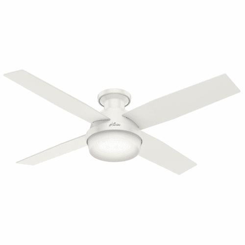 Hunter Dempsey 52" Low Profile Ceiling Fan w/LED Light - Fresh White - 59242