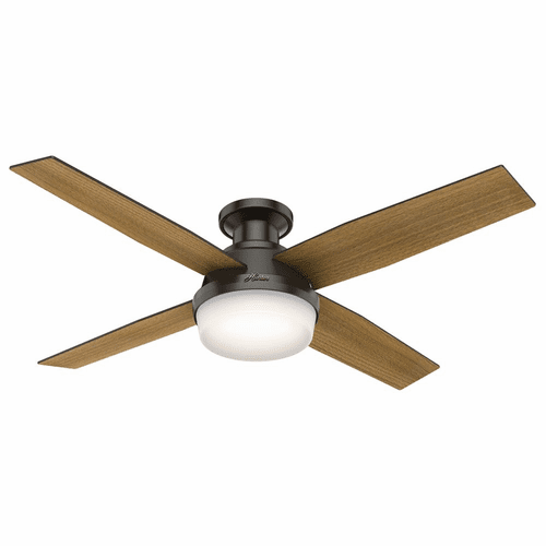 Hunter Dempsey 52" Low Profile Ceiling Fan w/LED Light - Noble Bronze - 59447