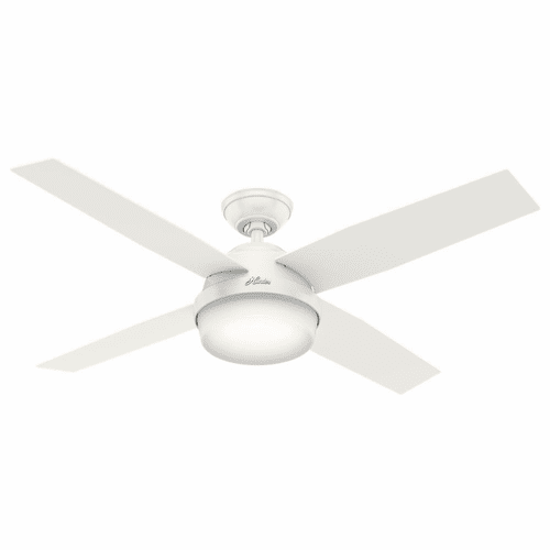Hunter Dempsey 52" Outdoor Ceiling Fan w/LED Light - Fresh White - 59252