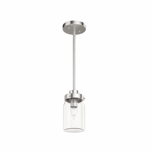 Hunter Devon Park 1 Light Mini Pendant - Brushed Nickel - 19009