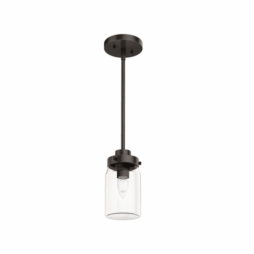 Hunter Devon Park 1 Light Mini Pendant - Onyx Bengal - 19008