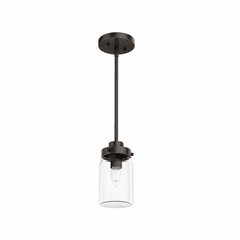 Hunter Devon Park 1 Light Mini Pendant - Onyx Bengal - 19008 Hunter Devon Park 1 Light Mini Pendant - Onyx Bengal - 19008