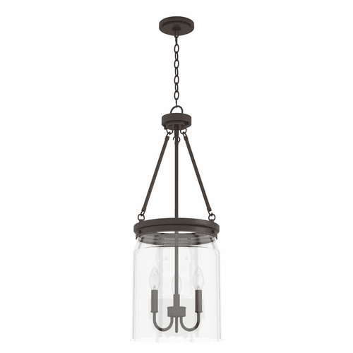 Hunter Devon Park 3 Light Pendant - Onyx Bengal - 19153