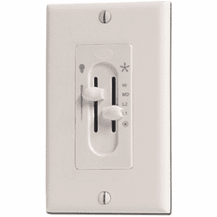 Hunter Fan-Light Dual Slide Wall Control - 27182