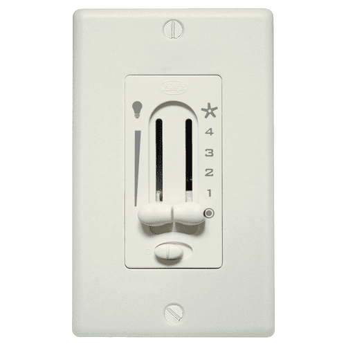Hunter Fan-Light Dual Slide Wall Control with Preset - 27183