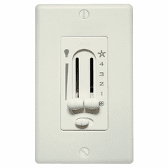 Hunter Fan-Light Dual Slide Wall Control with Preset - 27183 Hunter Fan-Light Dual Slide Wall Control with Preset - 27183