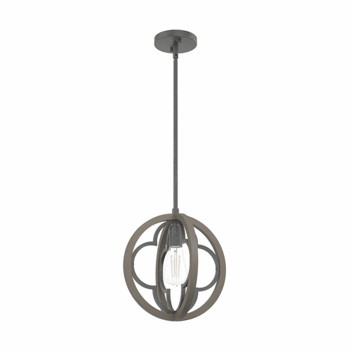Hunter Gablecrest 1 Light Pendant - French Oak - 19093