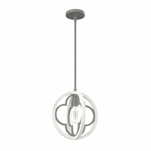 Hunter Gablecrest 1 Light Pendant - Painted Concrete - 19092