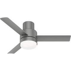 Hunter Gilmour 44" LED Outdoor Ceiling Fan - Matte Silver - 51475