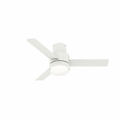 Hunter Gilmour 44" Outdoor Ceiling Fan w/LED Light - Matte White - 51334