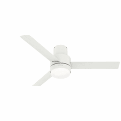 Hunter Gilmour 52" Outdoor Ceiling Fan w/LED Light - Matte White - 51840