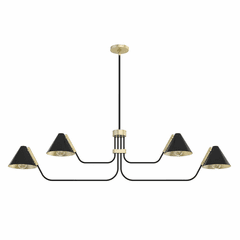 Hunter Grove Isle 4 Light Chandelier - Matte Black - 19206