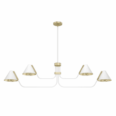 Hunter Grove Isle 4 Light Chandelier - Matte White - 19207