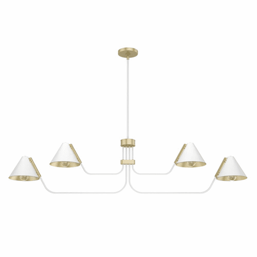 Hunter Grove Isle 4 Light Chandelier - Matte White - 19207