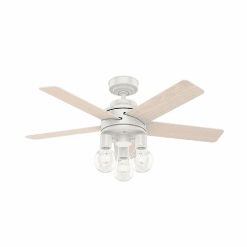 Hunter Hardwick 44" Ceiling Fan w/LED Light - Fresh White - 51331