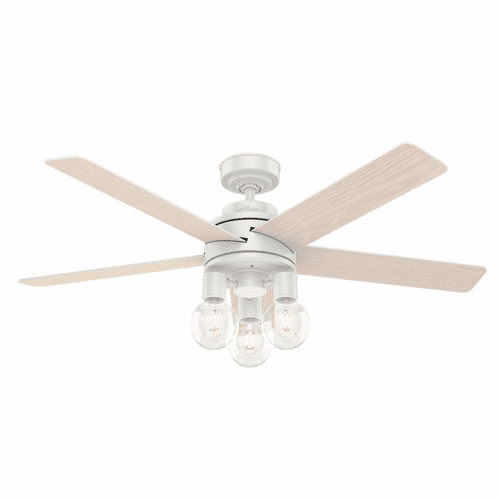 Hunter Hardwick 52" Ceiling Fan w/LED Light - Fresh White - 51332