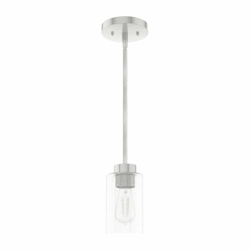 Hunter Hartland 1 Light Mini Pendant - Brushed Nickel - 19166