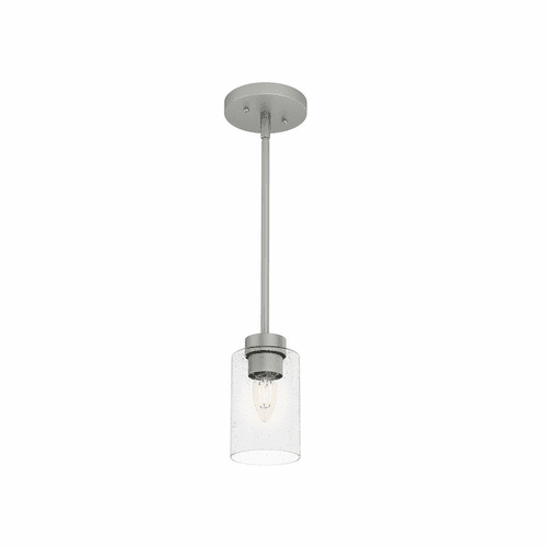 Hunter Hartland 1 Light Mini Pendant - Matte Silver - 19012