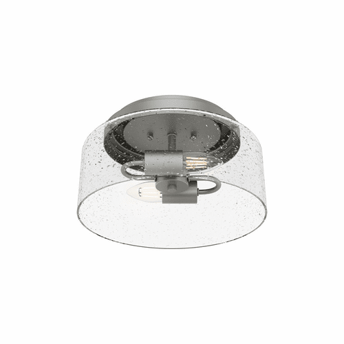 Hunter Hartland 2 Light Flush Mount - Matte Silver - 19014