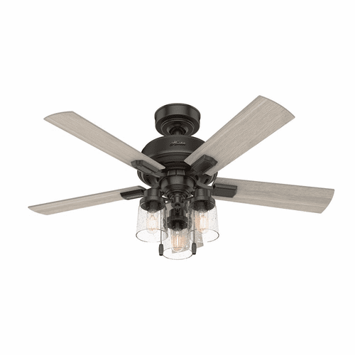 Hunter Hartland 44" Ceiling Fan w/LED Light - Noble Bronze - 50329