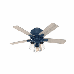 Hunter Hartland 44" Low Profile Ceiling Fan w/LED Light - Indigo Blue - 50326 Hunter Hartland 44" Low Profile Ceiling Fan w/LED Light - Indigo Blue - 50326