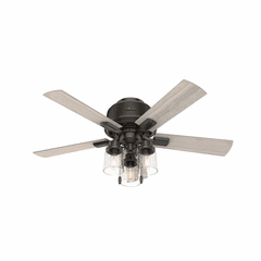 Hunter Hartland 44" Low Profile Ceiling Fan w/LED Light - Noble Bronze - 50327