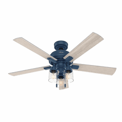 Hunter Hartland 52" 3-LT Ceiling Fan w/LED Light - Indigo Blue - 50310