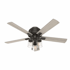 Hunter Hartland 52" Low Profile Ceiling Fan w/LED Light - Noble Bronze - 50313 Hunter Hartland 52" Low Profile Ceiling Fan w/LED Light - Noble Bronze - 50313