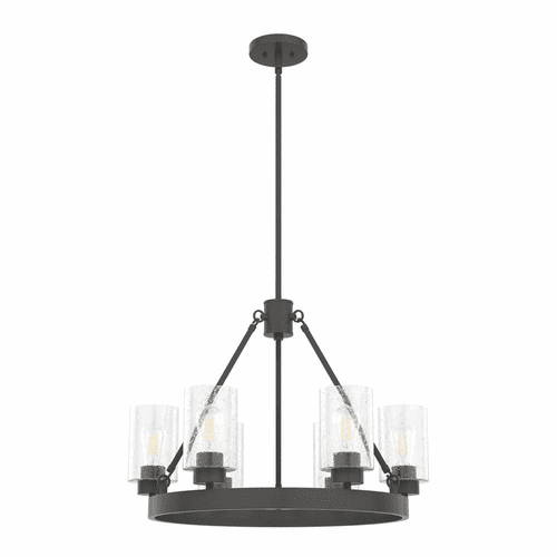 Hunter Hartland 6 Light Chandelier - Noble Bronze - 19162