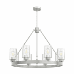 Hunter Hartland 8 Light Chandelier - Brushed Nickel - 19135