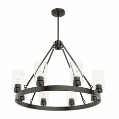 Hunter Hartland 8 Light Chandelier - Noble Bronze - 19011