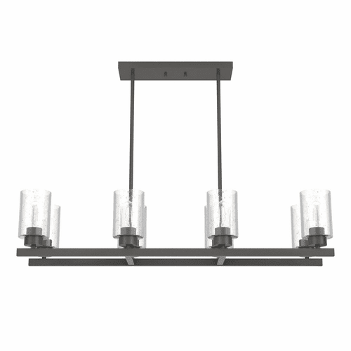 Hunter Hartland 8 Light Linear Chandelier - Noble Bronze - 19160