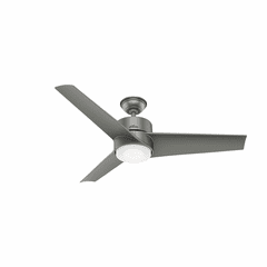 Hunter Havoc 54" LED Outdoor Ceiling Fan - Matte Silver - 59472