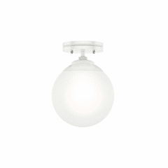 Hunter Hepburn 1 Light Flush Mount - Matte White - 19021 Hunter Hepburn 1 Light Flush Mount - Matte White - 19021